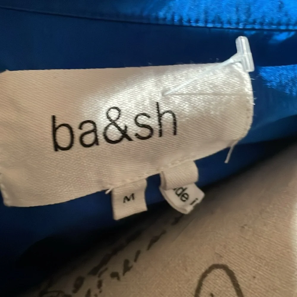 ba&sh Blue Button Down Shirt - Picture 3 of 5